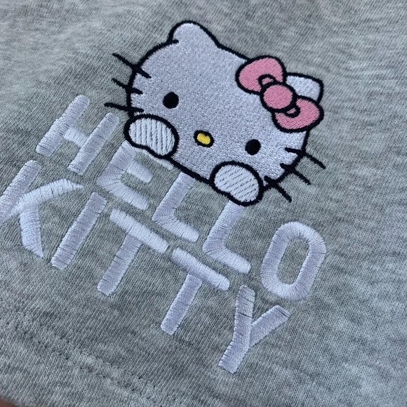 Hello Kitty Colorblock Mini Graphic Skirt - Size XL -‎ Heather Gray - NWT - Picture 8 of 11